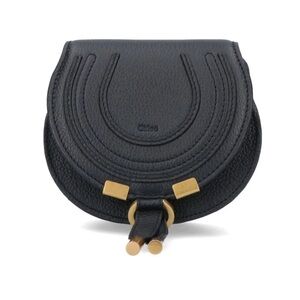 Chloe’ Nano Marcie Saddle Bag with Gold Accents